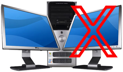 Dell E520 - Two Monitors Won’t Work!